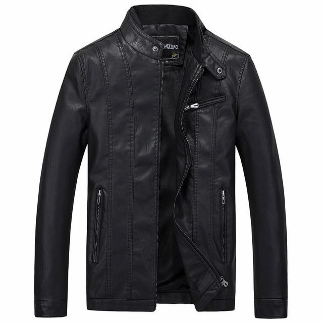 Weight Distribution System West Louis? Biker Style Slim Fit PU Leather Jacket
