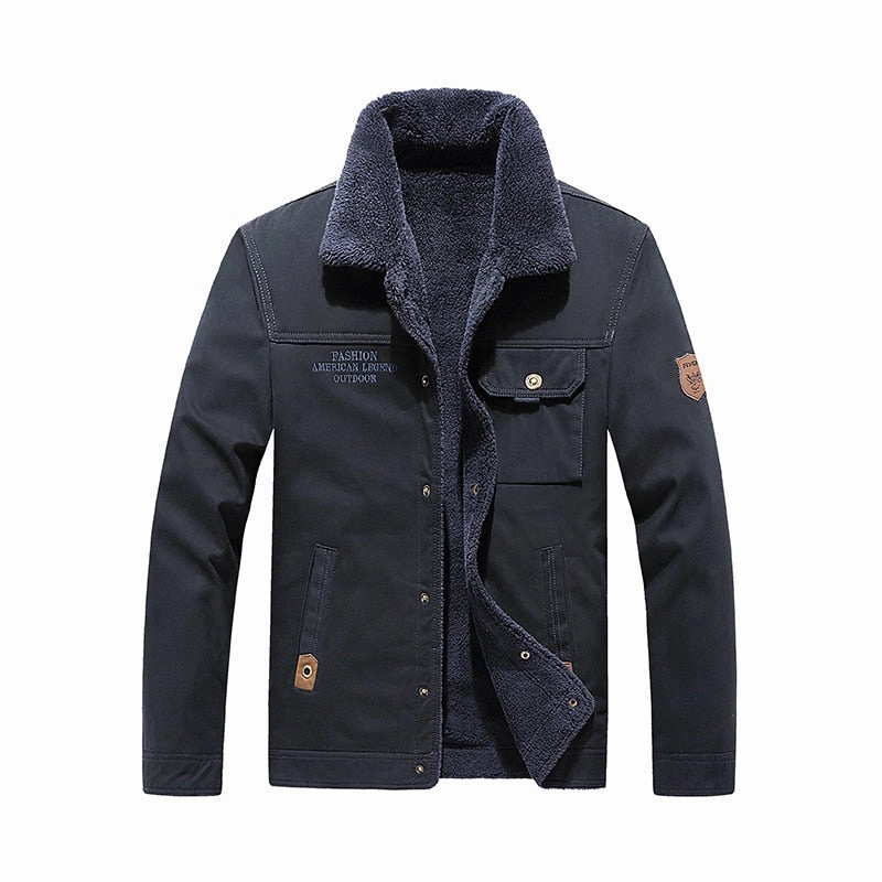 Comfort Fit Cut Weatherproof Zipper Tech West Louis? Brand Fleece Fur Collar Bomber Jacket