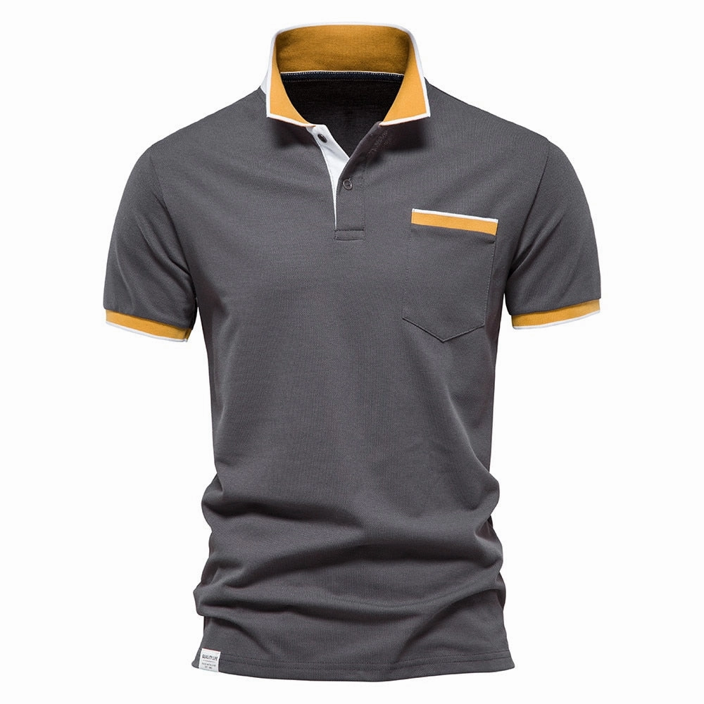 Lightweight Wear West Louis? Brand Summer Cotton Casual Polo Shirt