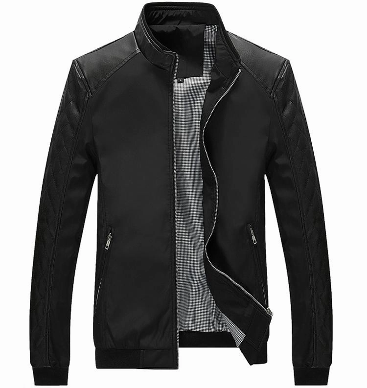 Classic Casual Look West Louis? Business PU Leather Slim Jacket