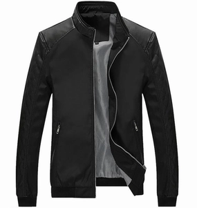 Bonded Collars West Louis? Business PU Leather Slim Jacket