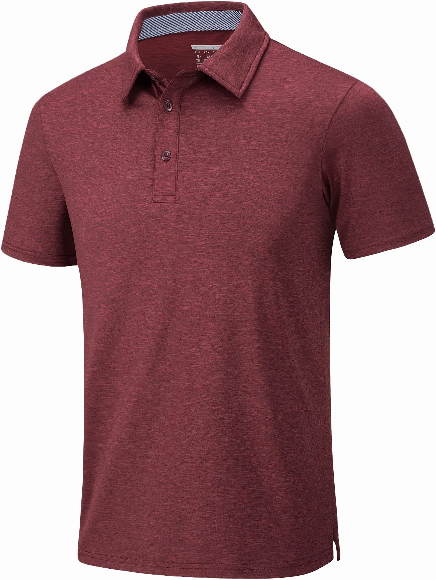 Classic Color High Density Knit West Louis? Button Down Business Dress Polo Shirt