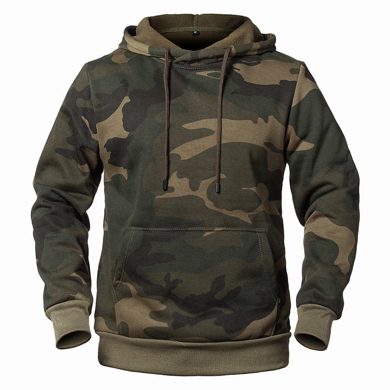 Anti Fade Technology Flexible stretch West Louis? Camouflage Military Fleece Hoodie