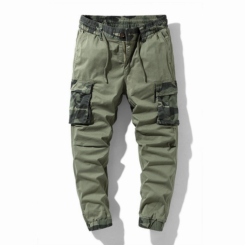 Lounge-friendly No Fuss West Louis? Cargo Streetwear Elastic Waist Joggers