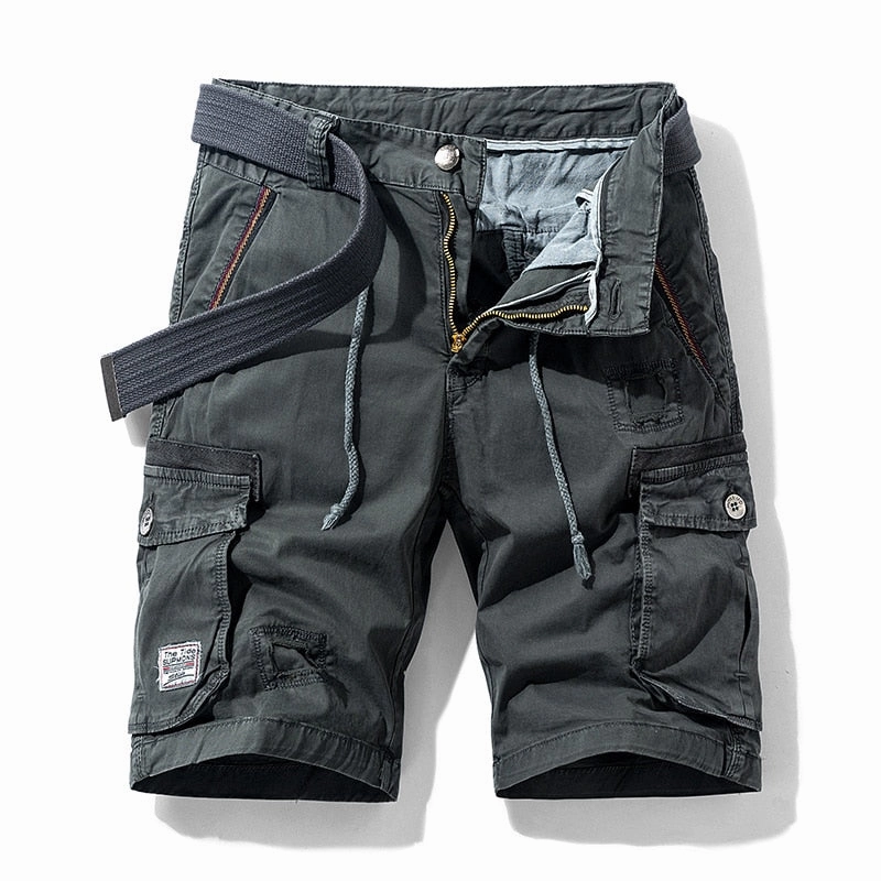 West Louis? Casual Cargo Multi-Pocket Military Short Low Profile Zipper Sports Comfort
