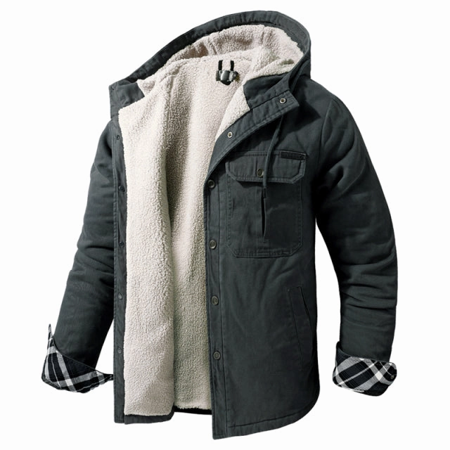 West Louis? Classic Cotton Warm Hooded Windbreaker Parka Bold Statement Travel Ready