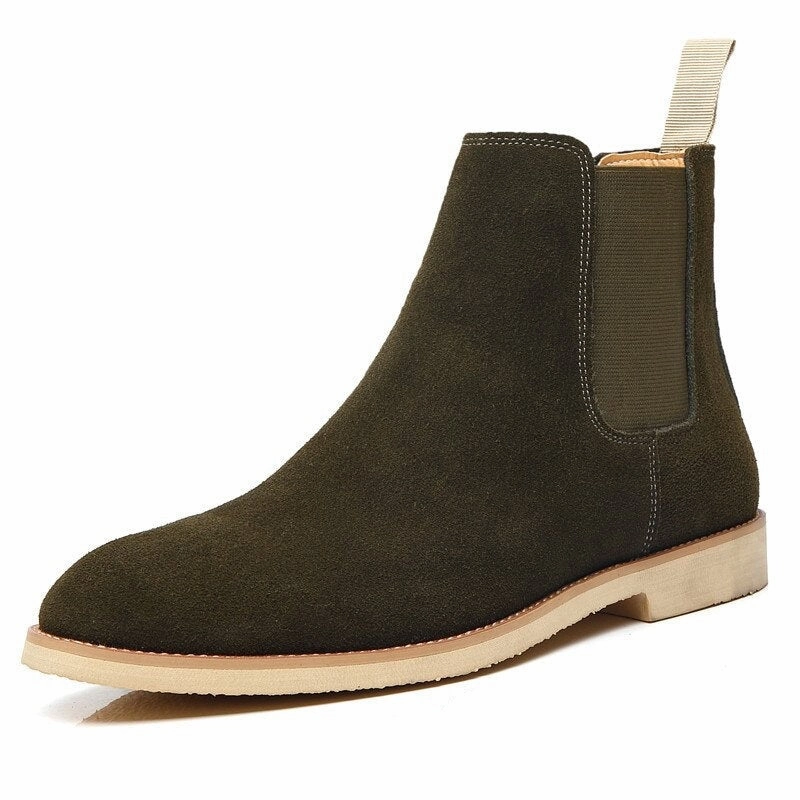 Seamless Comfort Mountain Hike Sweat Wicking West Louis? Classic Cow Suede Leather Chelsea Boots