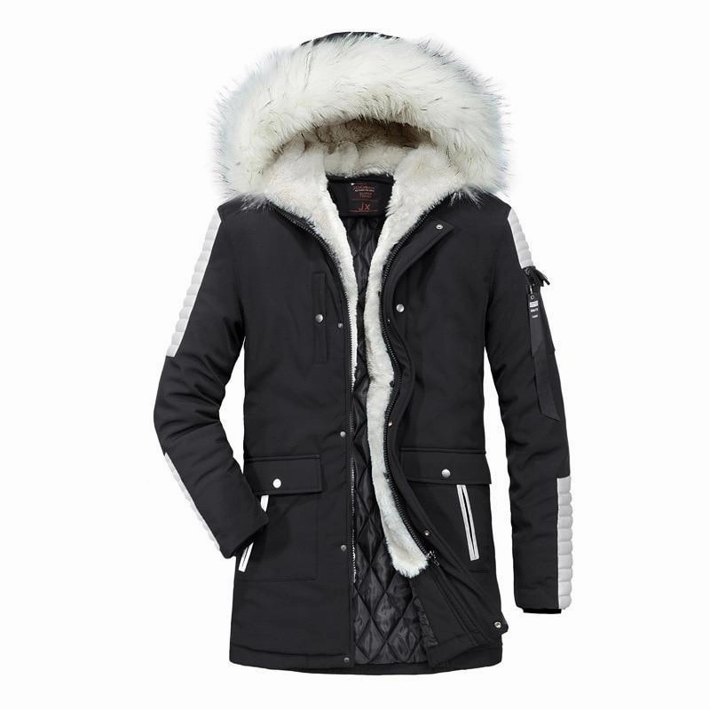 Light Protection Button Fastenings West Louis? Cotton-Padded With Fur Hood Coat