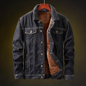 West Louis? Cowboy Fleece Denim Jacket Layer Essential Piece