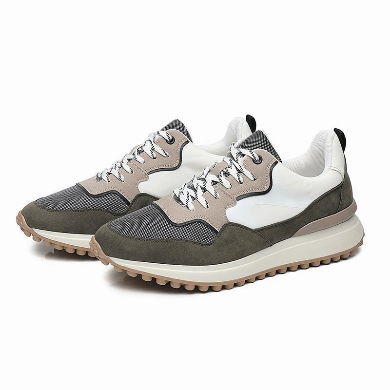 Breathable Linings Slip Resistant Sole West Louis? Designer Breathable Fabric Jogging Sneakers