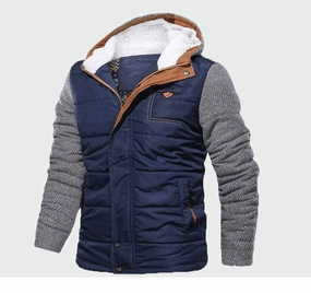 West Louis? Designer Cotton Patchwork Jacket Comfy Street Piece Reinforced Seam Construction