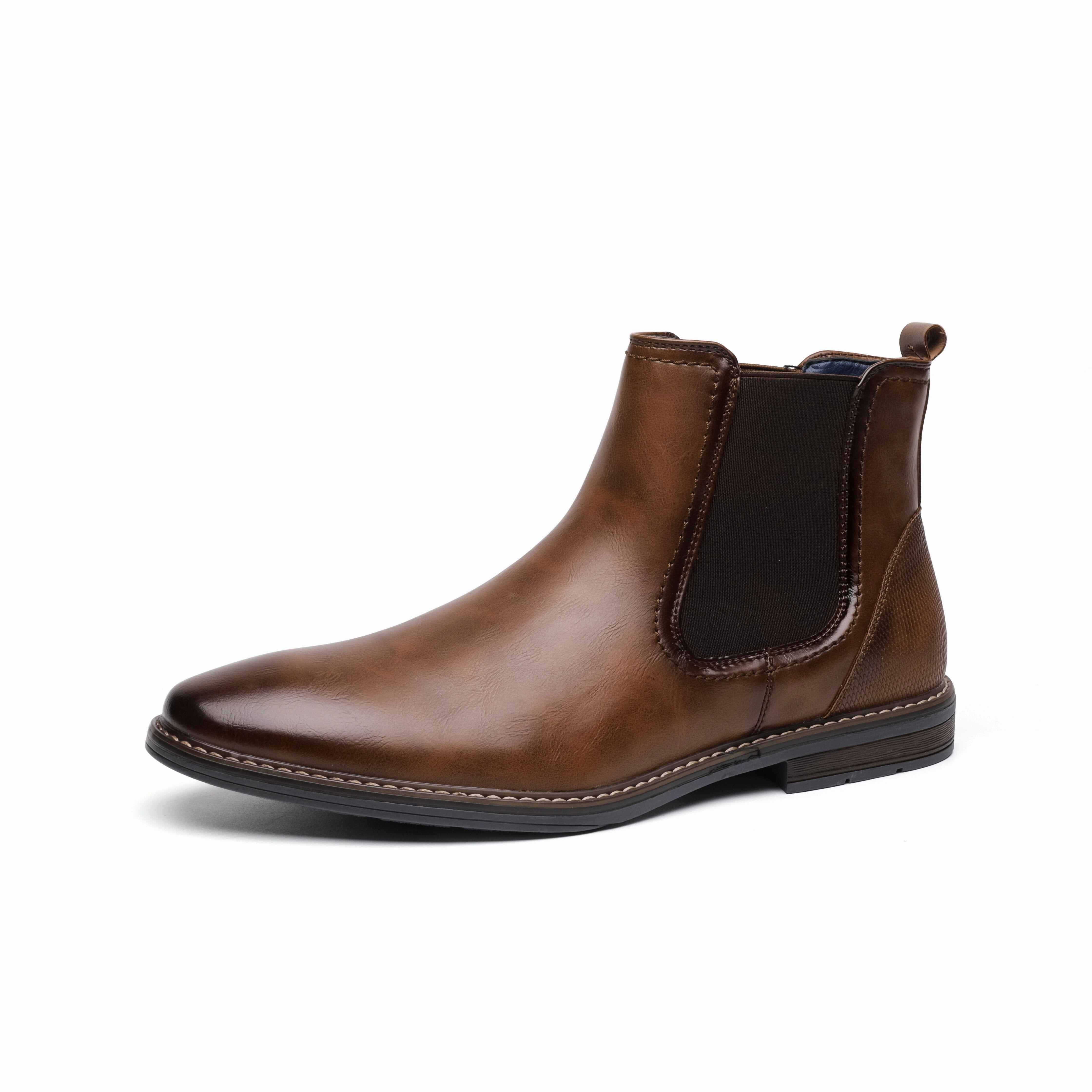 Breathable Comfort Seeker West Louis? Designer Leather Comfortable Slip-On Chelsea Boots