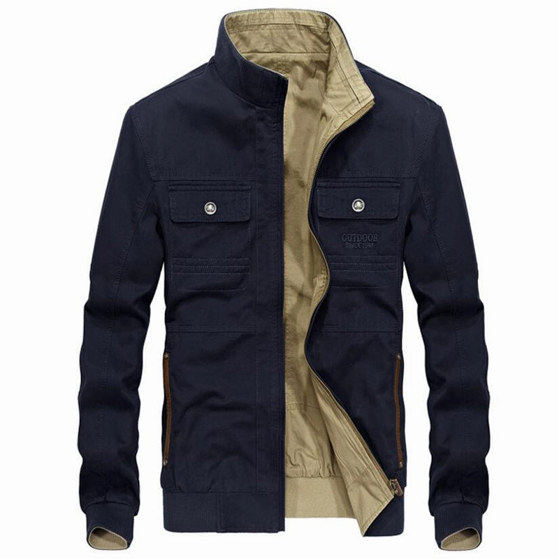 West Louis? Double Front Pockets Windbreaker Jacket Soft Fleece Interior Non Bulky Insulation