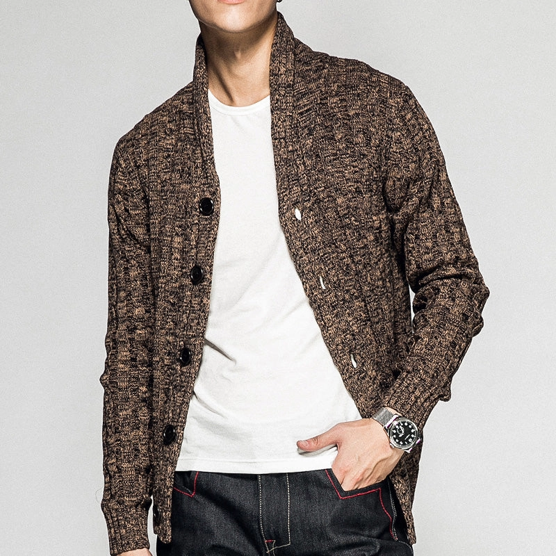 Breathable Texture West Louis? Fashion Autumn Knitted Sweater Buttom Cardigan