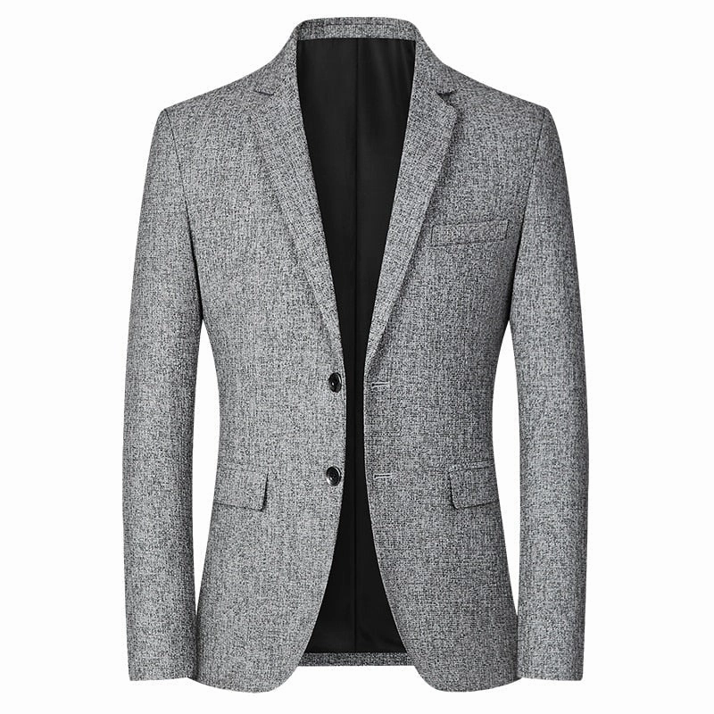 LaserCut Vents West Louis? Fashion Woolen Single-Breasted Office Blazer