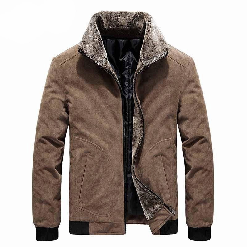 ContouredShoulderFit Modern Minimal West Louis? Fleece Corduroy Windbreaker Jacket