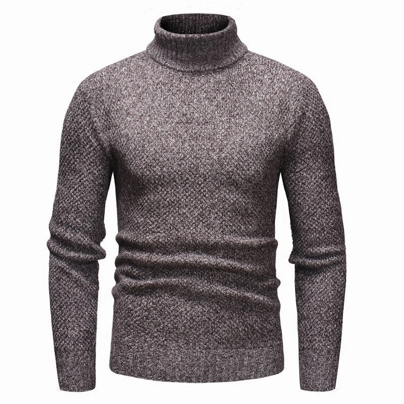 West Louis? Knitt Hedging Turtleneck Sweater FadeResistant Quiet Tone