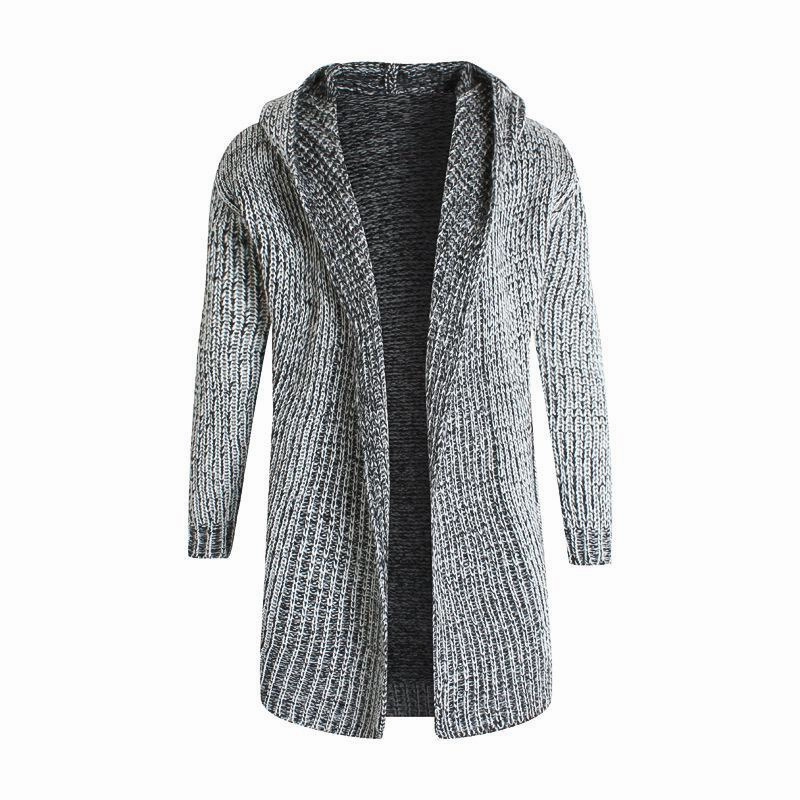 Overlock Edge Finish simple design West Louis? Knitted Loose Sweater Cardigan