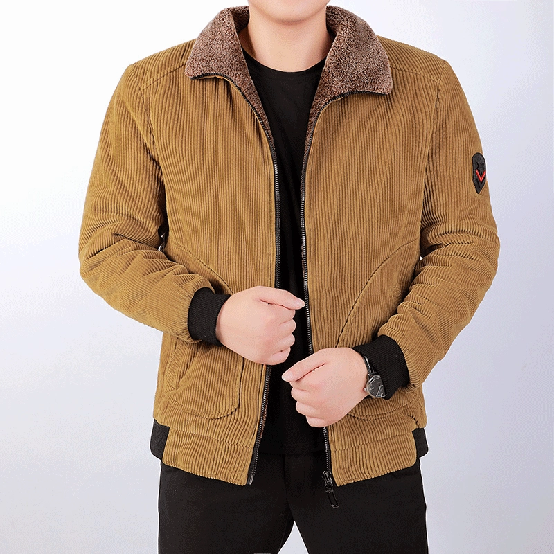 West Louis? Leisure Turn-Lapel Jacket Durable Coating Cool Tone