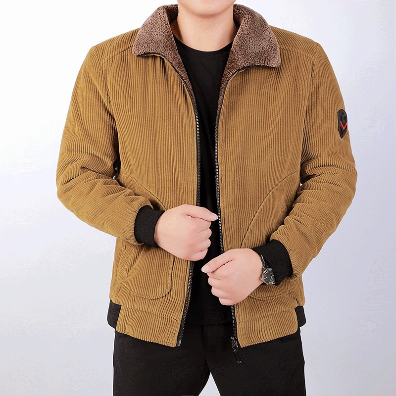 West Louis? Leisure Turn-Lapel Jacket AbrasionResistantEdging