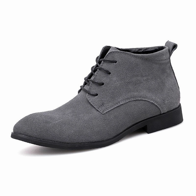 West Louis? Luxury Business-Men Suede Leather Chukka Boots Ranch Wear Festival Ground