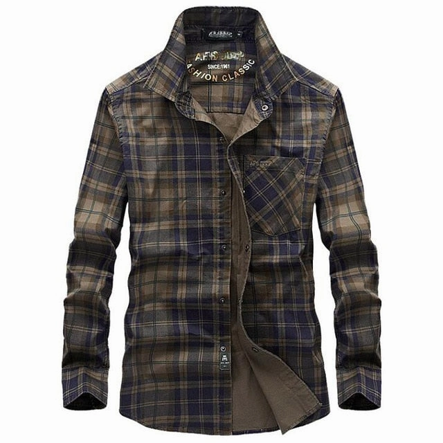 Quick Dry Wear Performance Wear West Louis? Masculin Long Sleeve Plaid Shirt