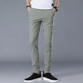 Side zipper West Louis? Men Designer Everyday Casual Pants