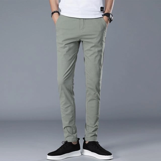 Side zipper West Louis? Men Designer Everyday Casual Pants