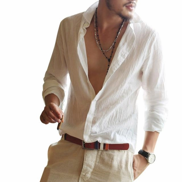 West Louis? Men Quick Dry Casual Shirt Comfort Wearable Timeless Comfort