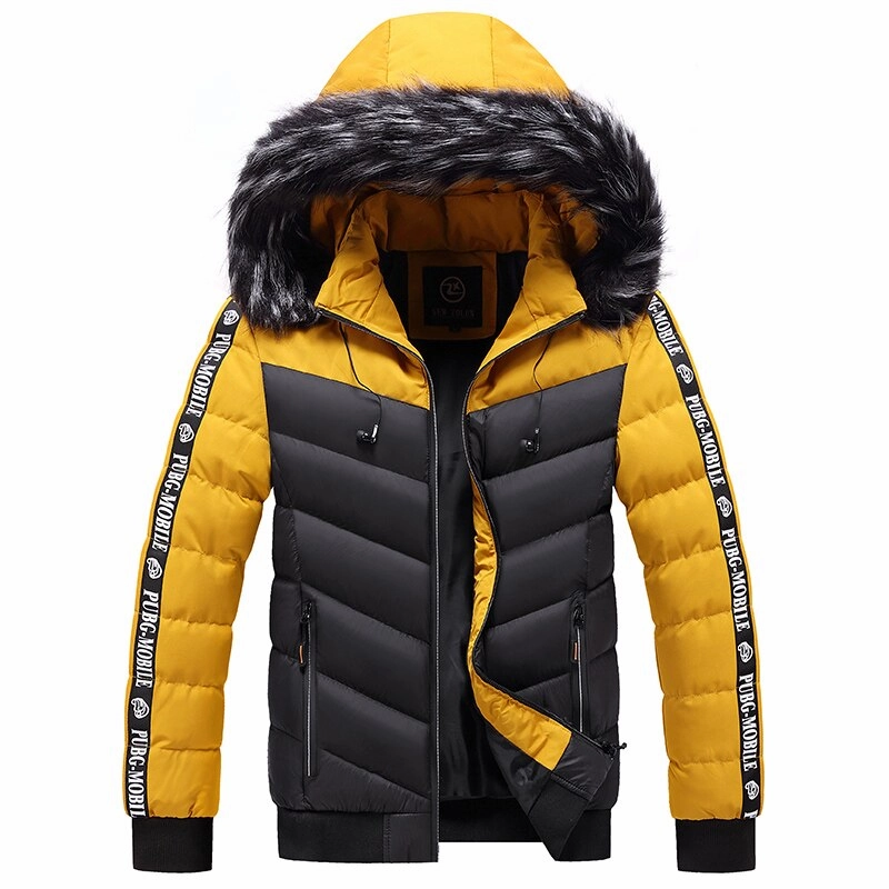 West Louis? Patchwork Thick Warm Fur Hood Waterproof Parka Light Travel Piece ErgonomicFit