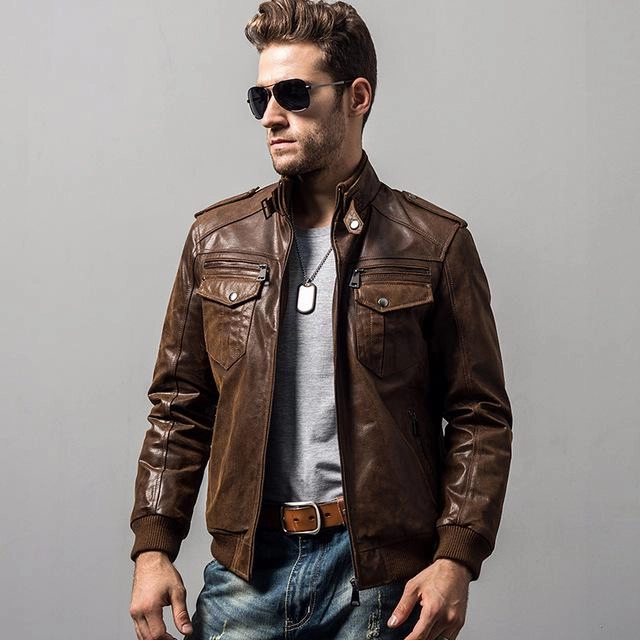Comfy Fit Piece West Louis? Pigskin Motorcycle Genuine Leather Jacket