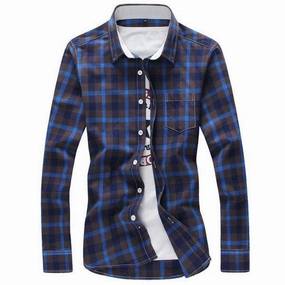 Festival wear Comfy Movement West Louis? Plaid Turn-down Collar Shirt