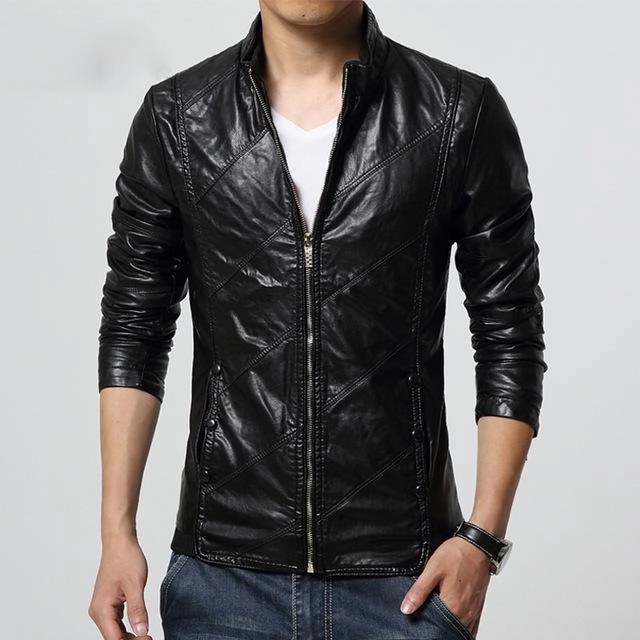 Cold Ready Look Very Cold West Louis? PU leather Biker Jacket
