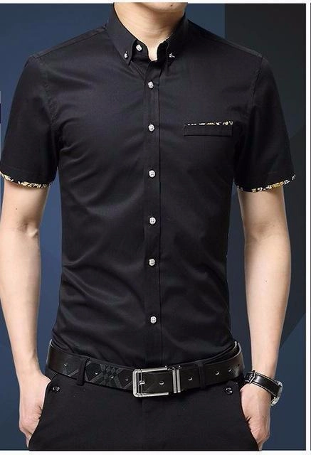 West Louis? Short Sleeve Slim Fit Cotton Shirt SoftTouchFinish
