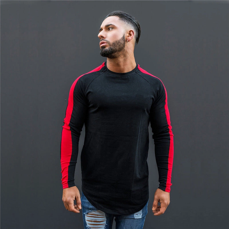 Trendy West Louis? Side Stripe Muscle Hem T-shirt