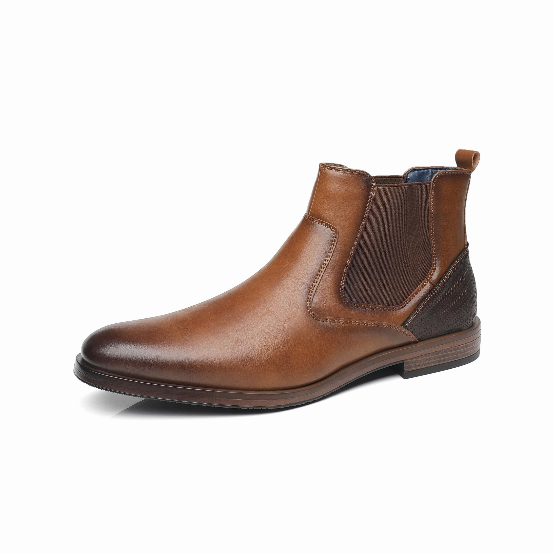 Padded Interior City Walking West Louis? Soft Leather Elastic Strap Formal Business Boots