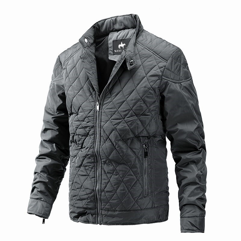 West Louis? Solid Windproof Outwear Bomber Jacket QuickDryFinish TapedSeamConstruction