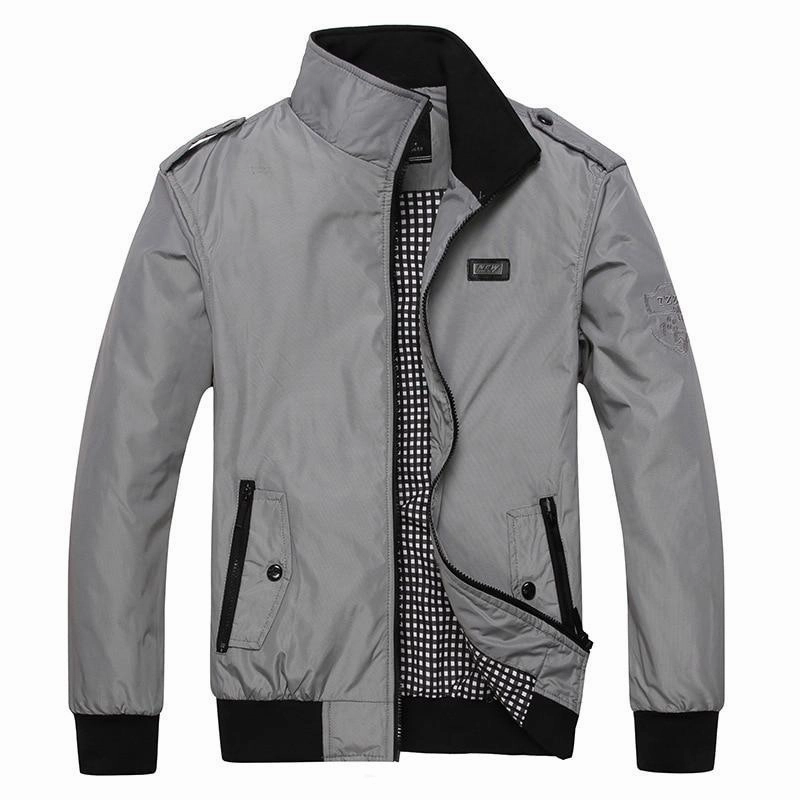 West Louis? Spring Men Style Bomber Jacket Wrinkle Free Fabric Flexible Armholes