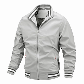 West Louis? Spring Windbreaker Bomber Light Jacket Adjustable drawstring Thermo Regulating Fabric