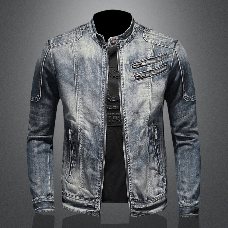 AntiSnag Lining Material Practical Layer West Louis? Stand Collar Style Zipper Jacket