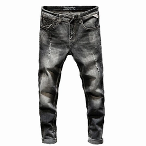 Trendy High Quality Textured Yarn Blends West Louis? Stretch Fit Fashionable Streetwear Jeans