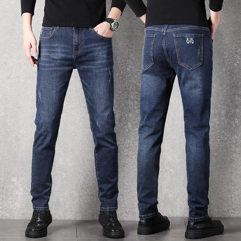 West Louis? Stretch Slim Fit Fashion Designer Denim Jeans Family Style Slim