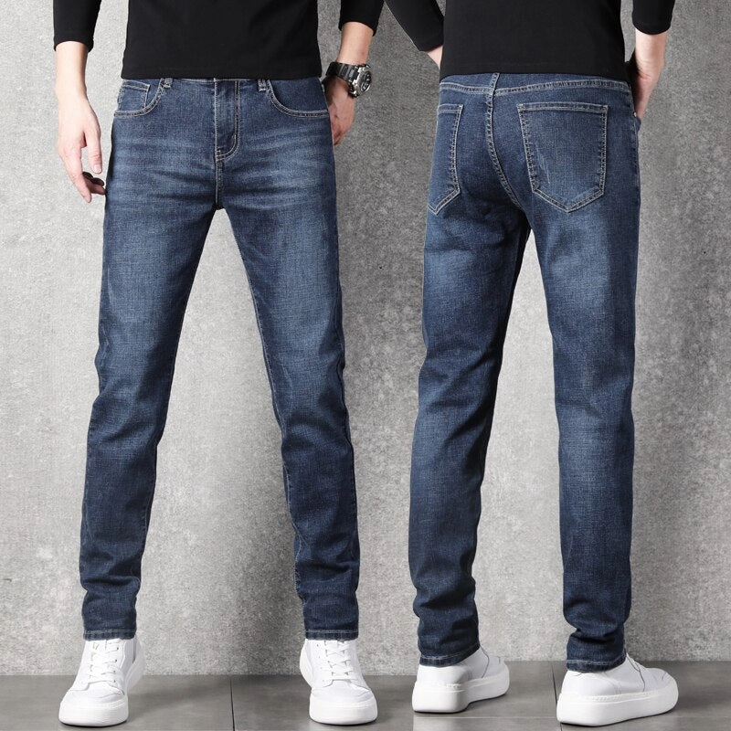 West Louis? Stretch Slim Fit Fashion Designer Denim Jeans Minimal Fading