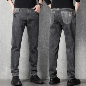 Athlete Fit High Quality Neutral Piece West Louis? Stretch Slim Fit Fashion Designer Denim Jeans