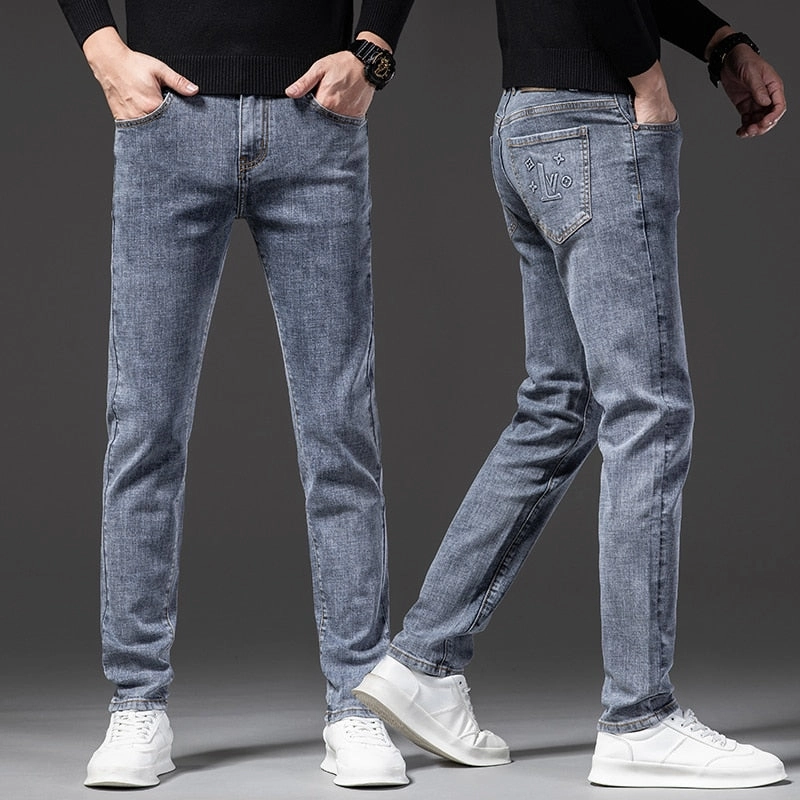 Style Element Street Inspired West Louis? Stretch Slim Fit Fashion Designer Denim Jeans