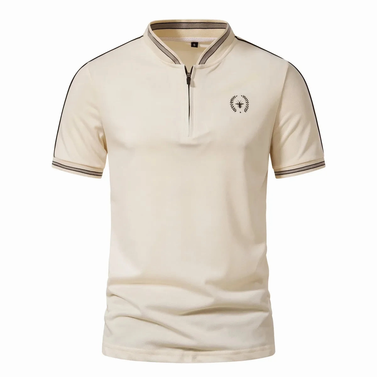 West Louis? Summer Half Open Neck Polo Shirts BiodegradableMaterial