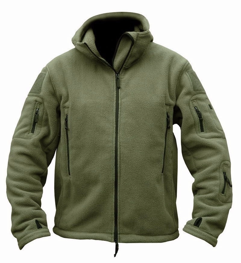 West Louis? Thermal Fleece Tactical Outdoor Sport Camping Jacket Non Restrictive Armholes