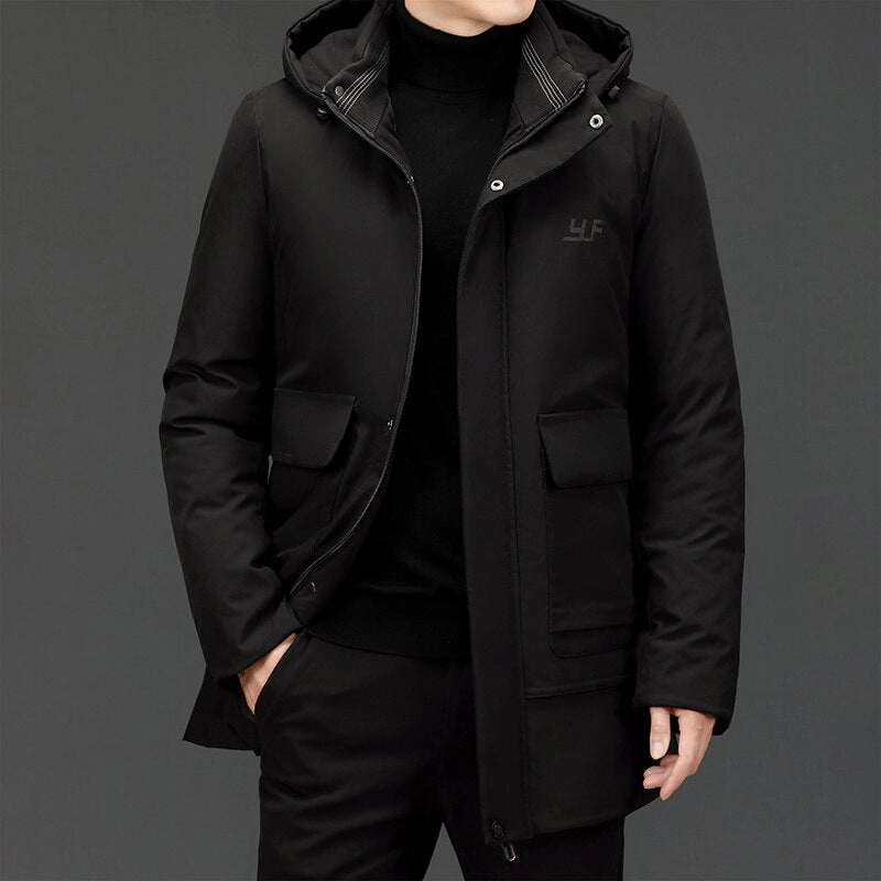 West Louis? Top Grade Winter Designer Warm Windbreaker Coat Hidden Zipper All Season Compatibility