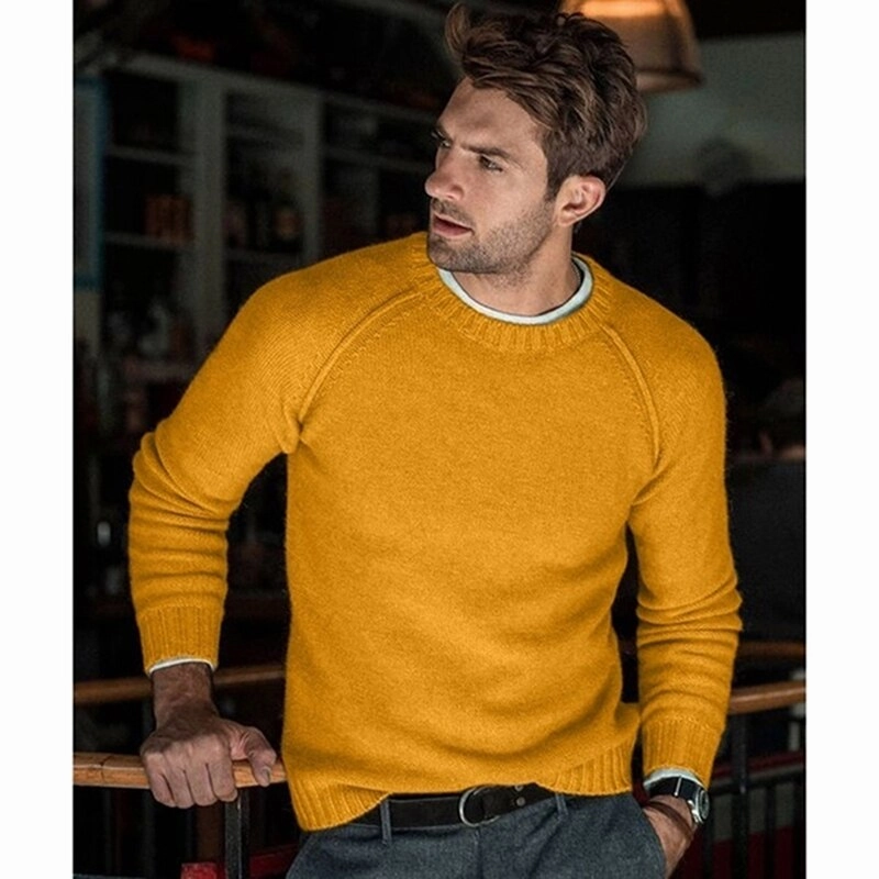 Layer Option West Louis? Top Male Loose Sweater