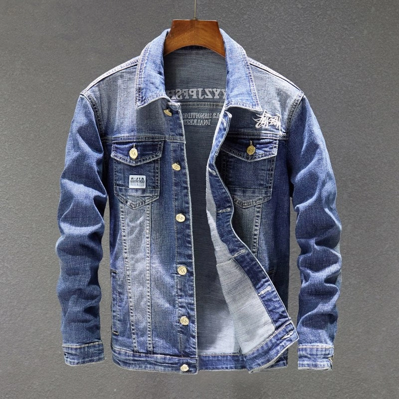 West Louis? Trending Denim Jacket Multi Directional Stretch Flex Fit Design